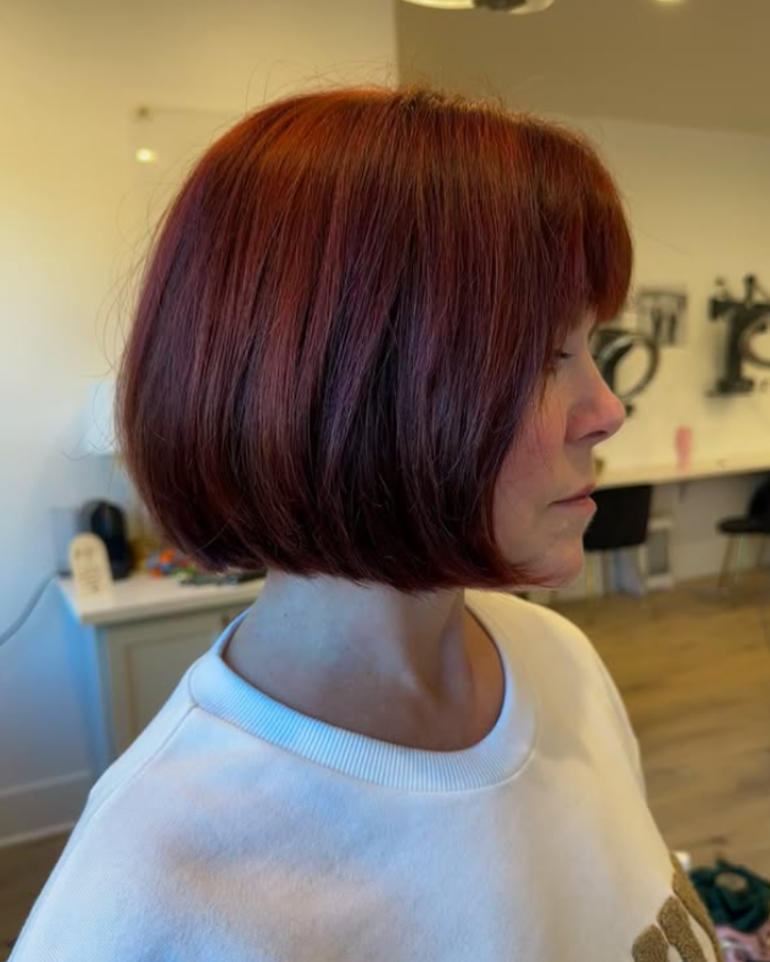 Cherry Red Balayage by Alexis